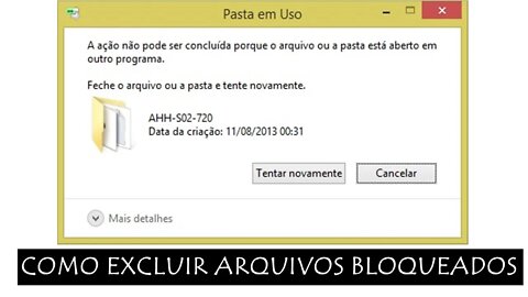 Pasta não exclui - Como apagar arquivos e pastas bloqueadas