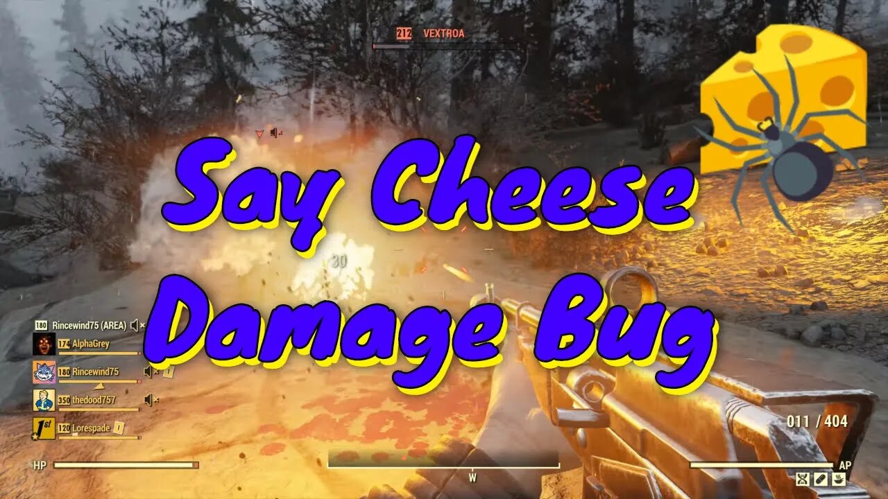 Fallout 76 PvP - Up Against The Cheese Now With More Damage Bug