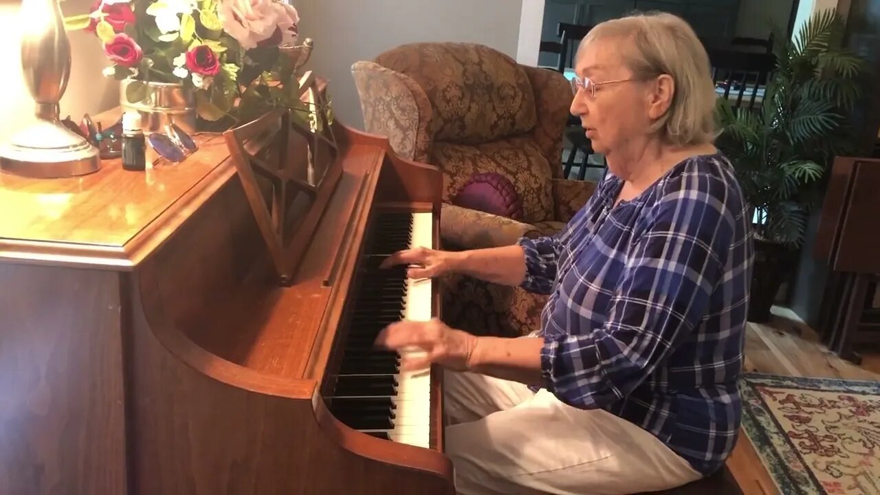 85 YEAR OLD PLAYING PIANO "UNTIL THEN"