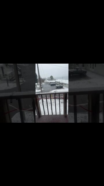 Northern Wisconsin April 26, 2022. Yes it’s snow.