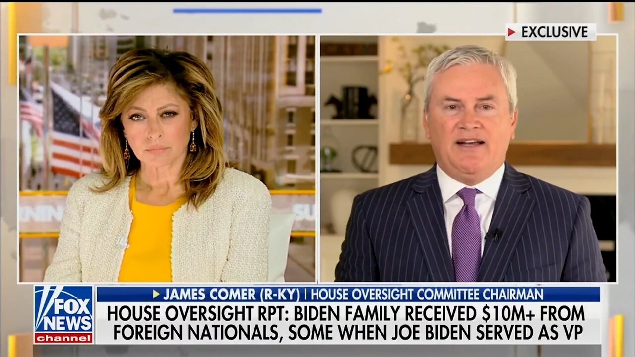 Rep Comer: We Have SOLID Evidence Showing Biden Lied About Money From China