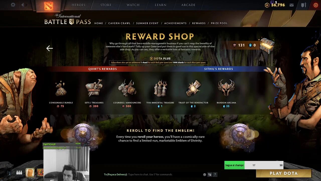 (Dota 2) A melhor forma de reciclar Tesouros. SIDESHOP!