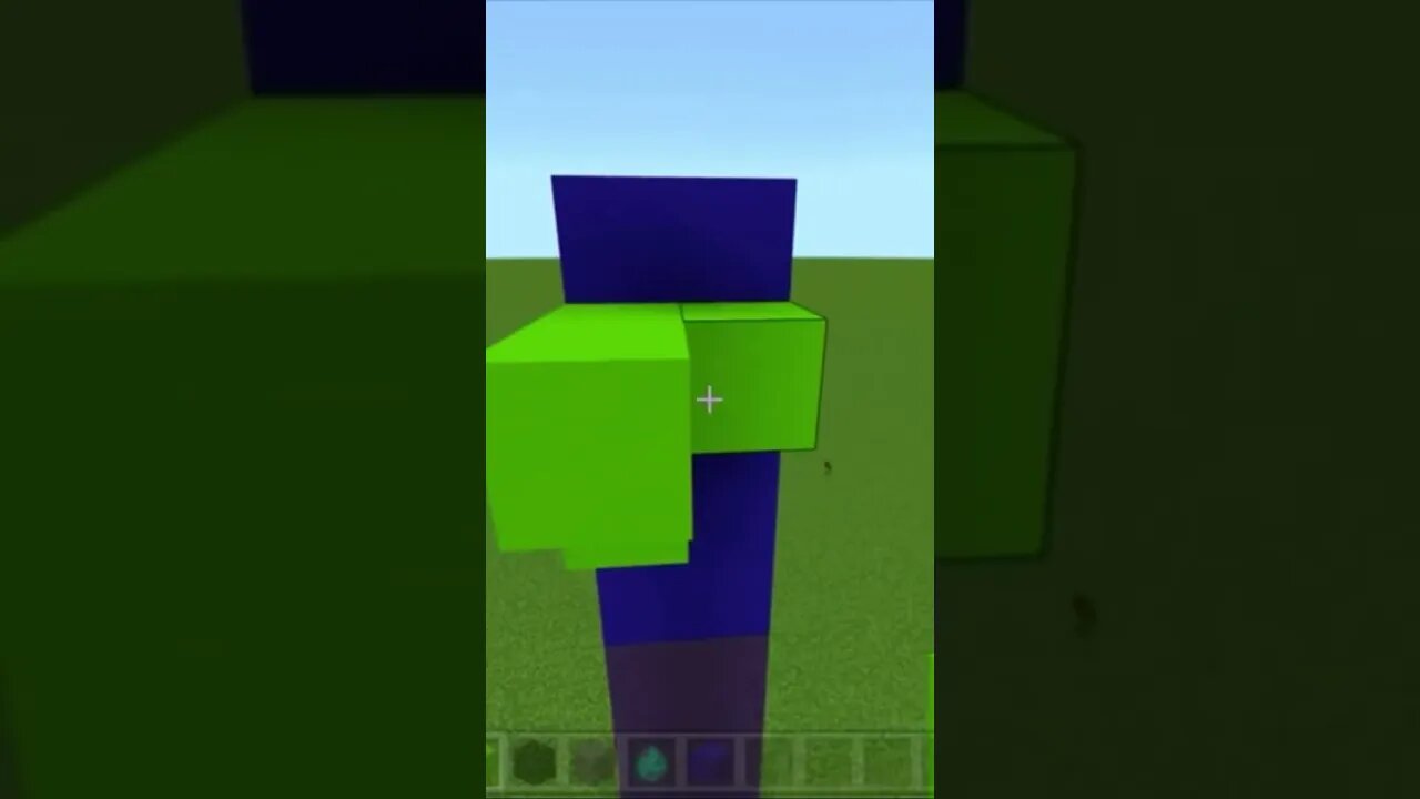  building a zombie in Minecraft 