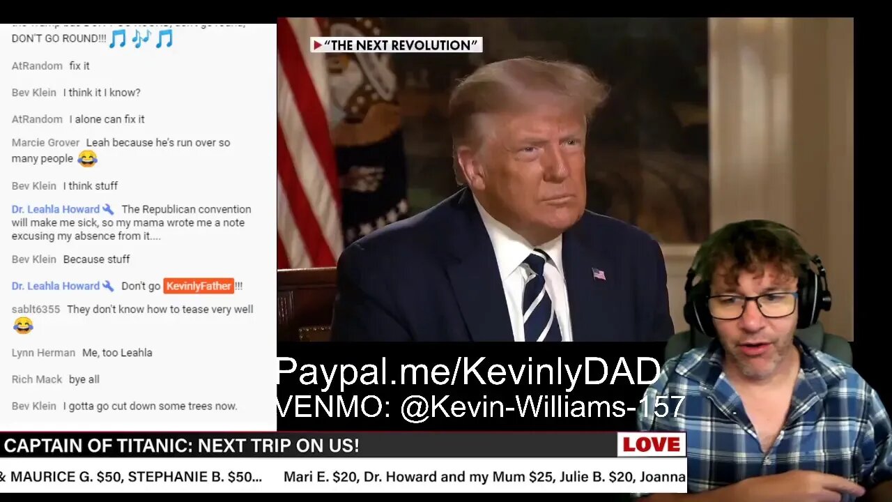 #FatCheck of Trump on the #LieStream. Bring a friend and chat.