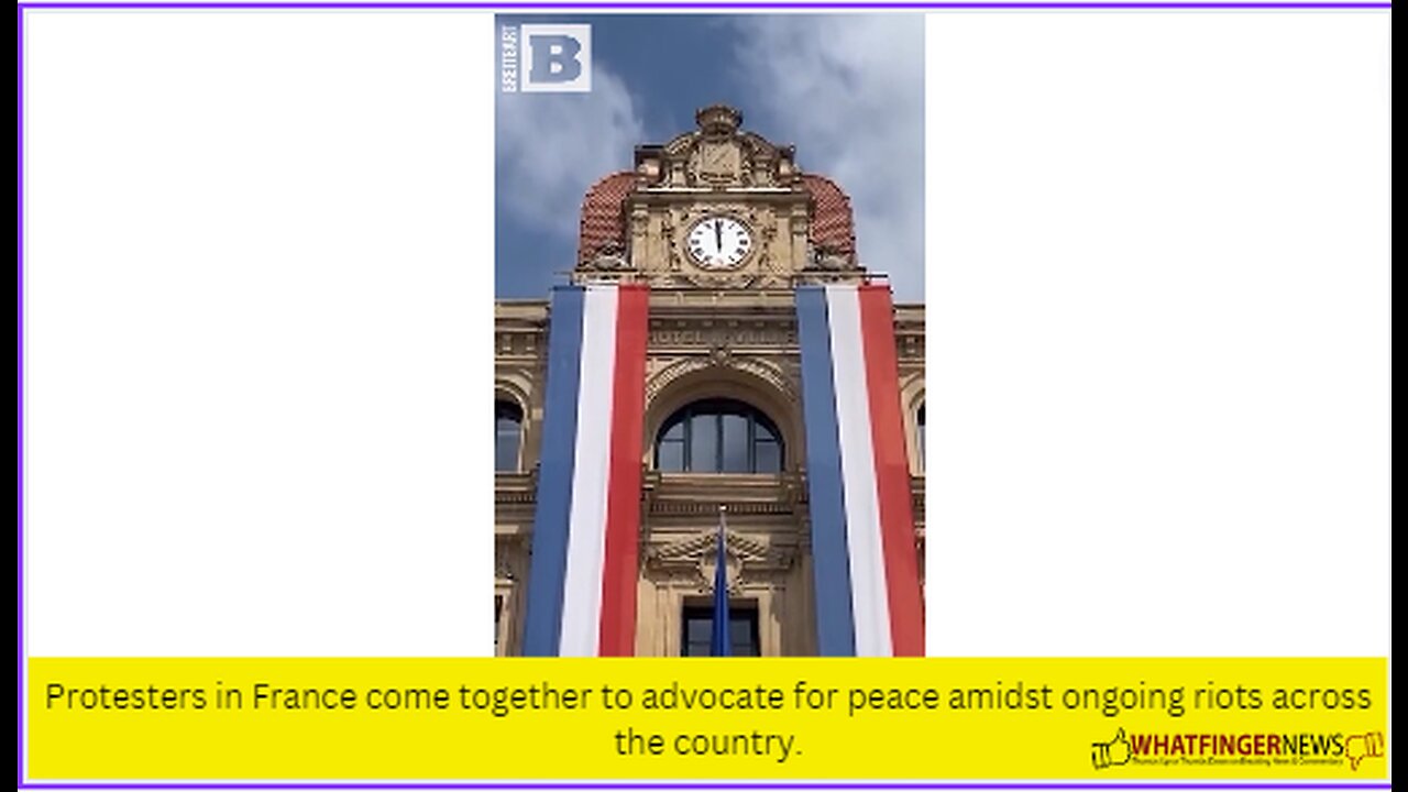 Protesters in France come together to advocate for peace amidst ongoing riots across the country.