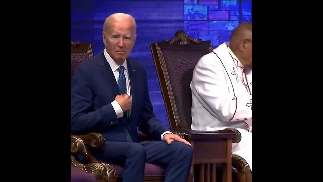 Joe Biden at a black church 😳