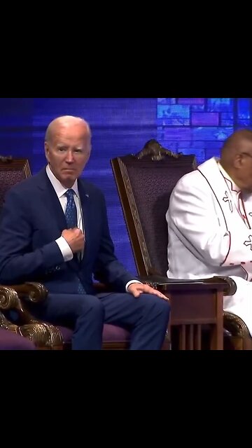 Joe Biden at a black church 😳