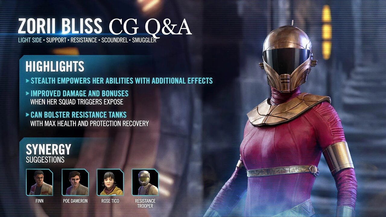 Zorii Bliss Community Q&A with CG