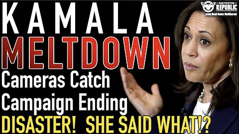 Kamala Meltdown! Cameras Catch Campaign Ending DISASTER! SHE SAID WHAT!?