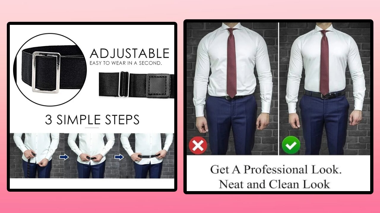 Pcs Shirt Stay Belts Keep Shirts Tucked in Belt Non Slip Shirt Belts Elastic Shirt Holder