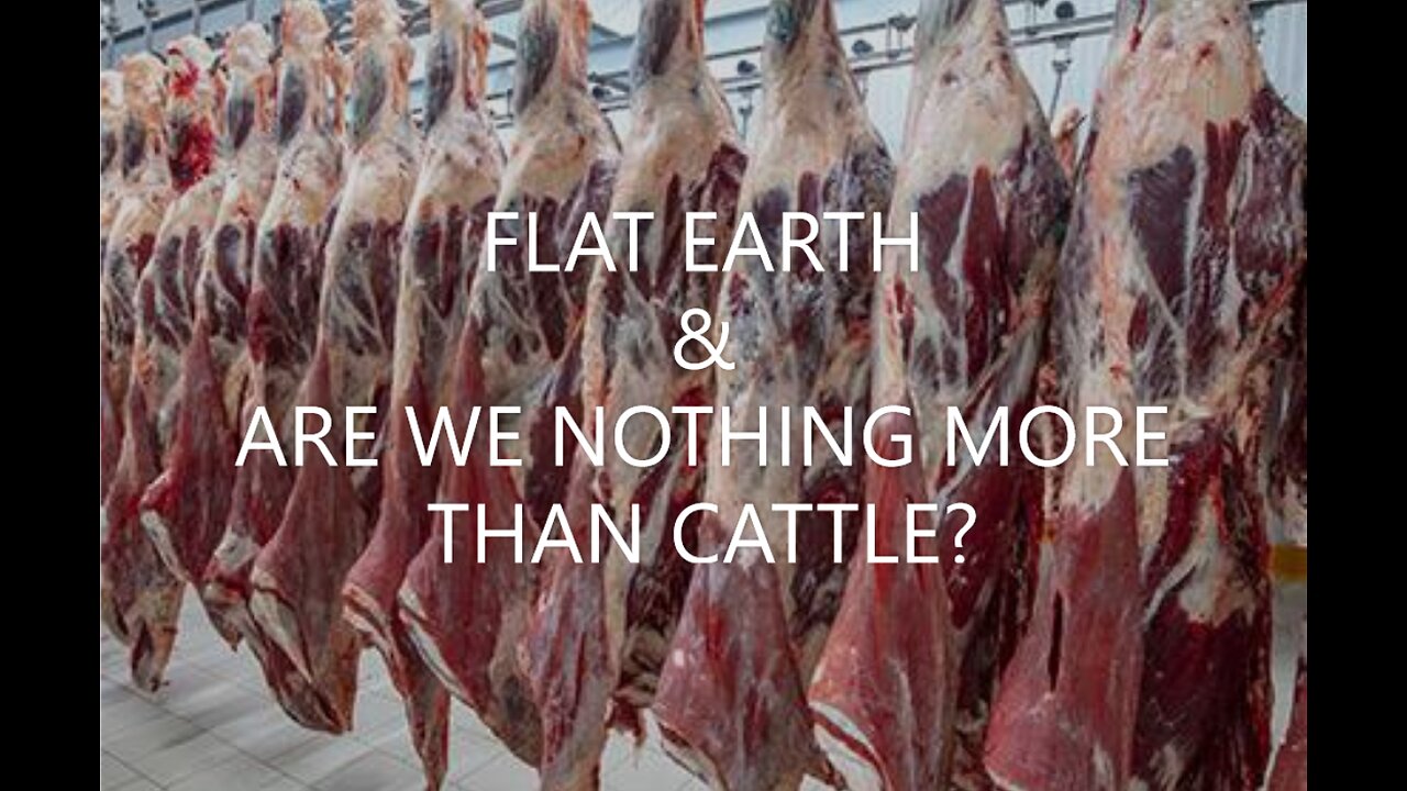 FLAT EARTH & ARE WE NOTHING MORE THAN CATTLE?