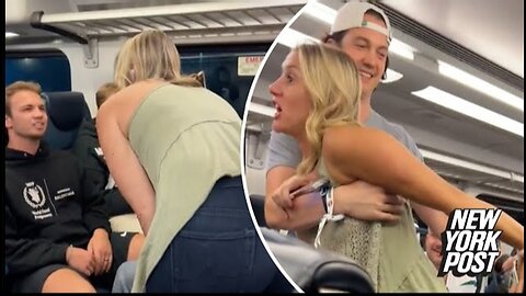 Drunk' woman chews out tourists on NYC-bound train before telling them to 'get the f-k out' of US