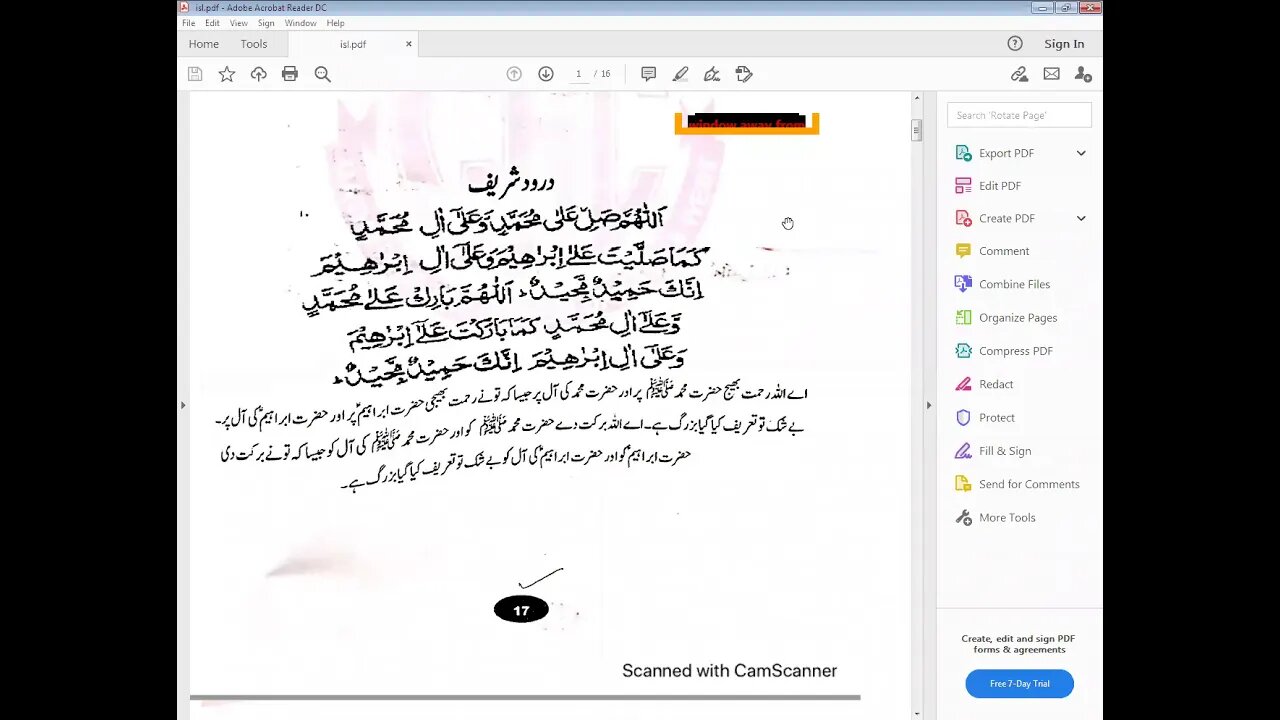 Class 5 Islamiyat 7 1 2021