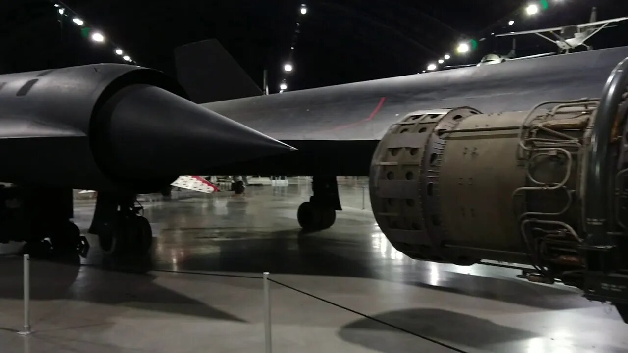 SR-71Blackbird #shorts At the National museum of the United States Airforce blackbird static exhibit