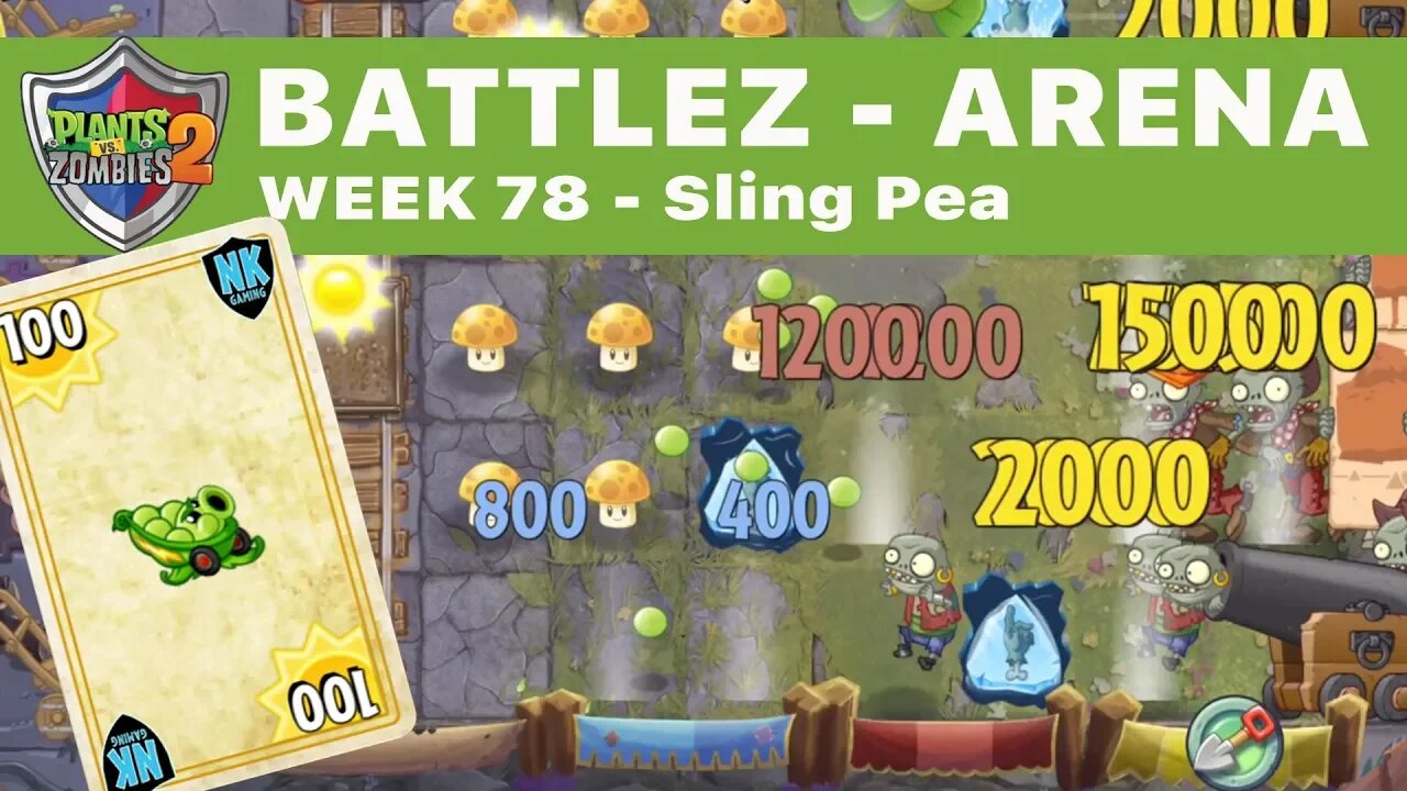 PvZ 2 - Battlez - Arena Week 78 - Battle 1 - Level 1 Plants - No Premium