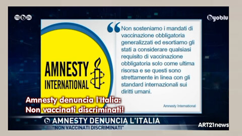 Amnesty denuncia l'Italia: Non vaccinati discriminati!