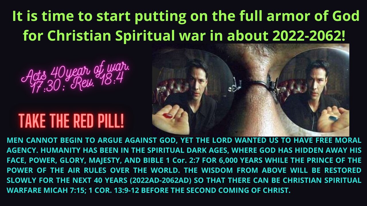 IT IS TIME TO COMPLETE OUR EDUCATION AND GET ARMED AND READY FOR WAR Acts 17:30; Rev. 18:4!