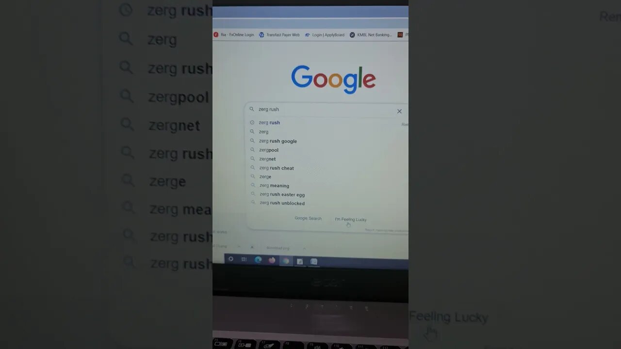 Google tricks No. 3 (Zerg Rush) #shorts #youtubeshorts