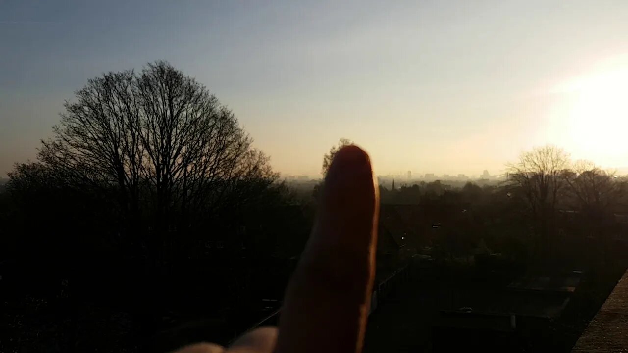 London skyline during Corona lockdown. 7am