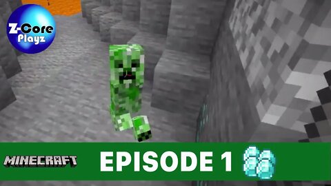 Creeper Blew Up My Diamonds! - Minecraft Episode 1
