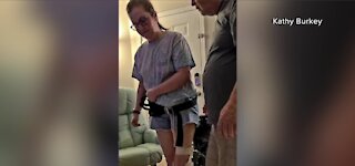 Las Vegas teen learning to walk again after rare COVID-19 vaccine reaction