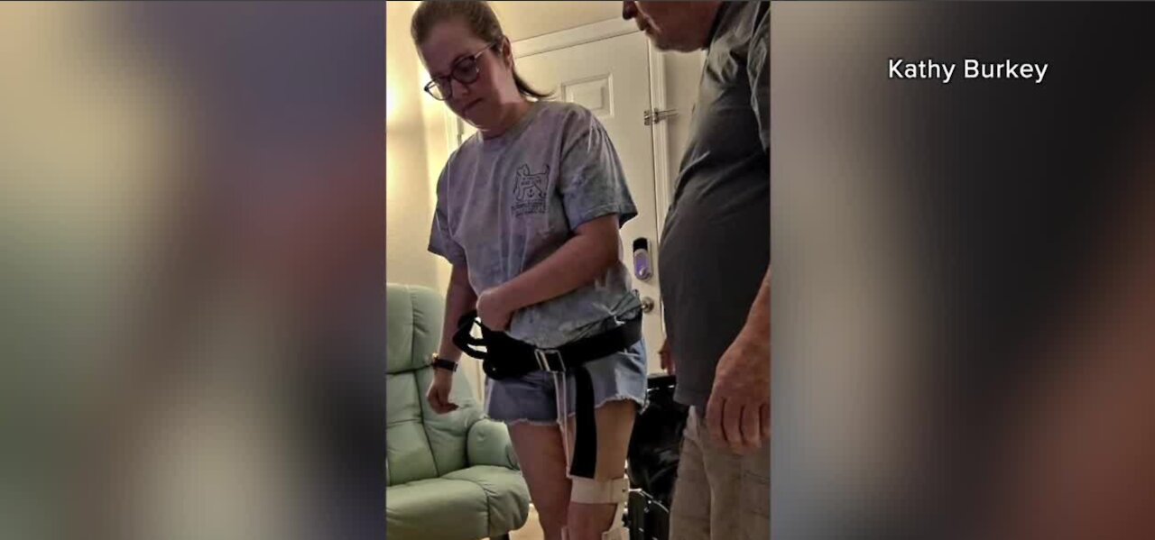 Las Vegas teen learning to walk again after rare COVID-19 vaccine reaction