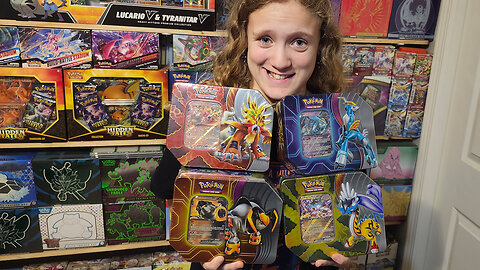Opening All Four Paradox Destinies Tins. (Iron Crown ex, Gouging Fire ex, Raging Bolt ex, Iron Boulder ex) Pokémon cards!