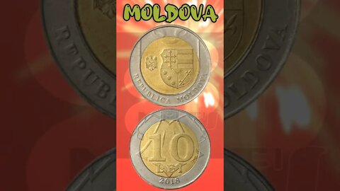 Moldova 10 Lei 2018.#shorts #education #coinnotesz