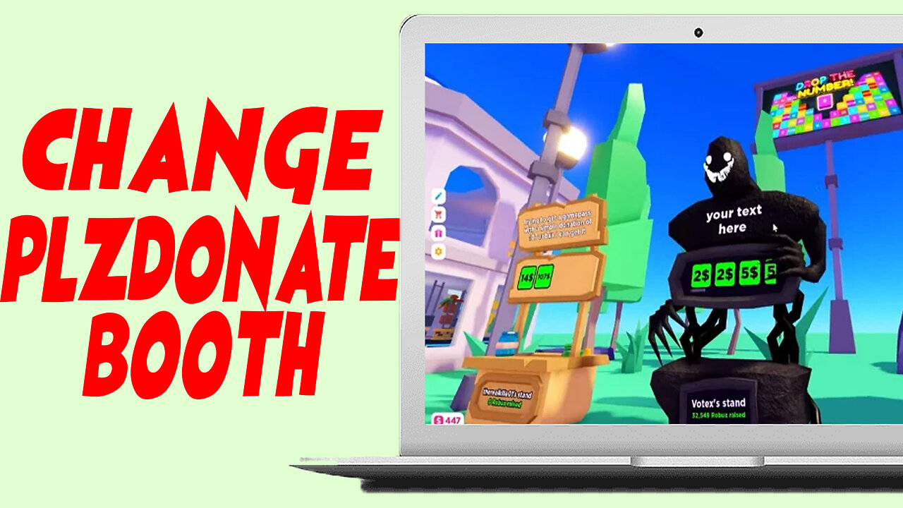 How to Change Booth in Pls Donate Roblox