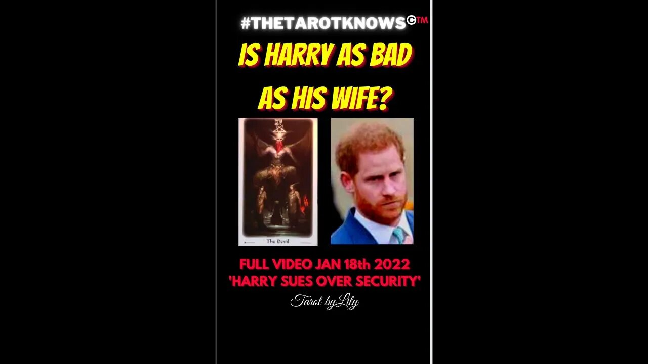 🔴 IS HARRY AS BAD AS MEGHAN? #shorts #thetarotknows #tarotbylily #lilytarot #harryandmeghan