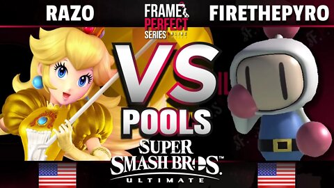 FPS3 Online - FS | Razo (Peach) vs FireThePyro (Mii Brawler) - Ultimate Pools