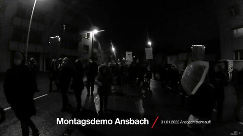 Montagsdemo Ansbach 31.01.2022