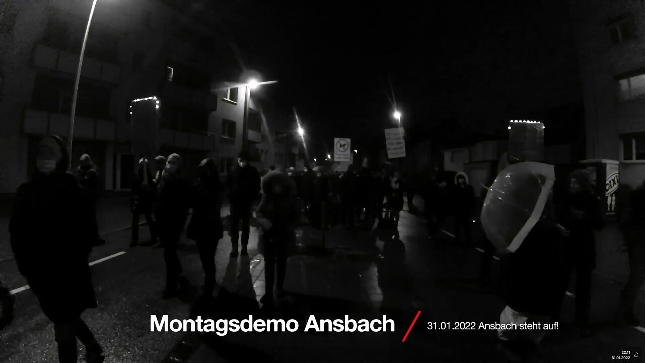 Montagsdemo Ansbach 31.01.2022