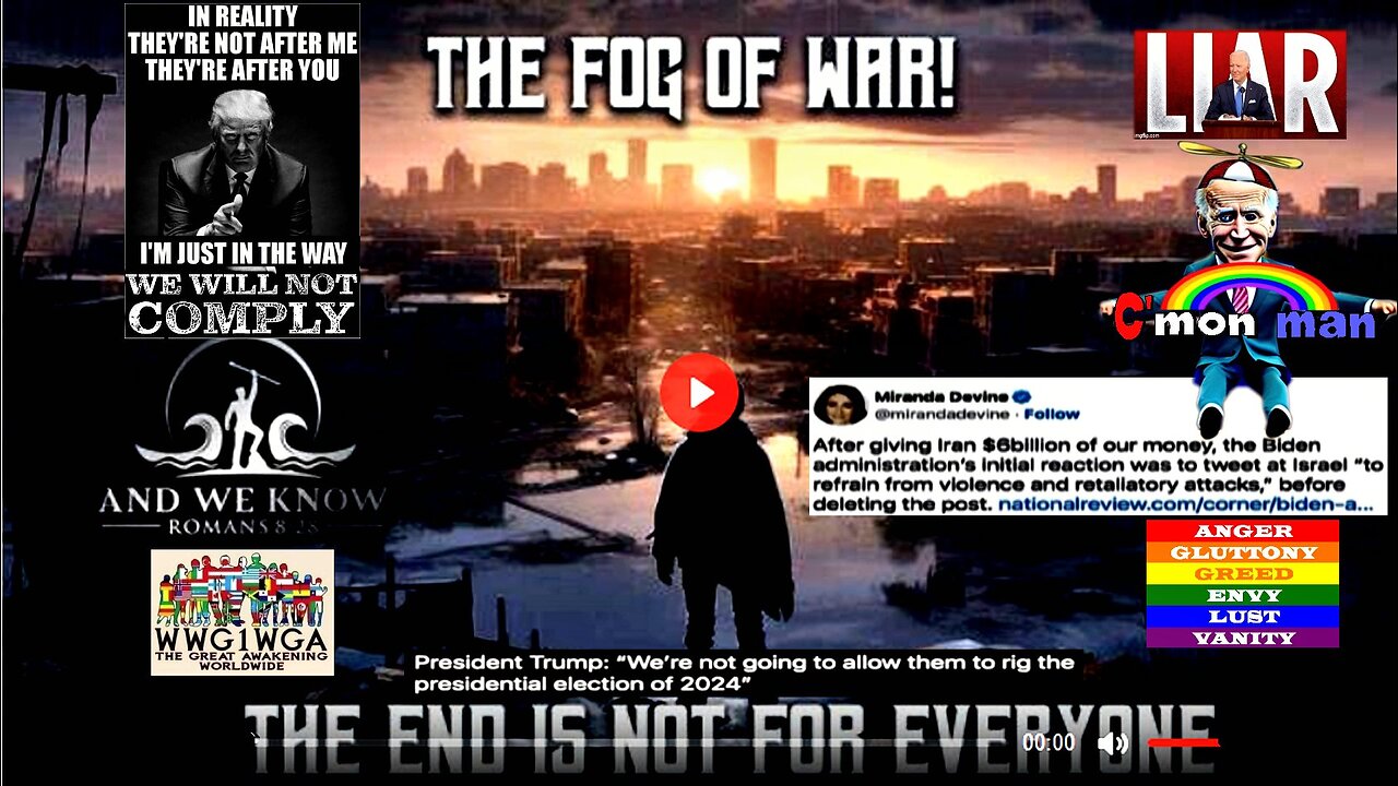 10.9.23: Fog of WAR! Too many questions! Ham@s, Israel, Money, Banks, Power, Deception? Pray!