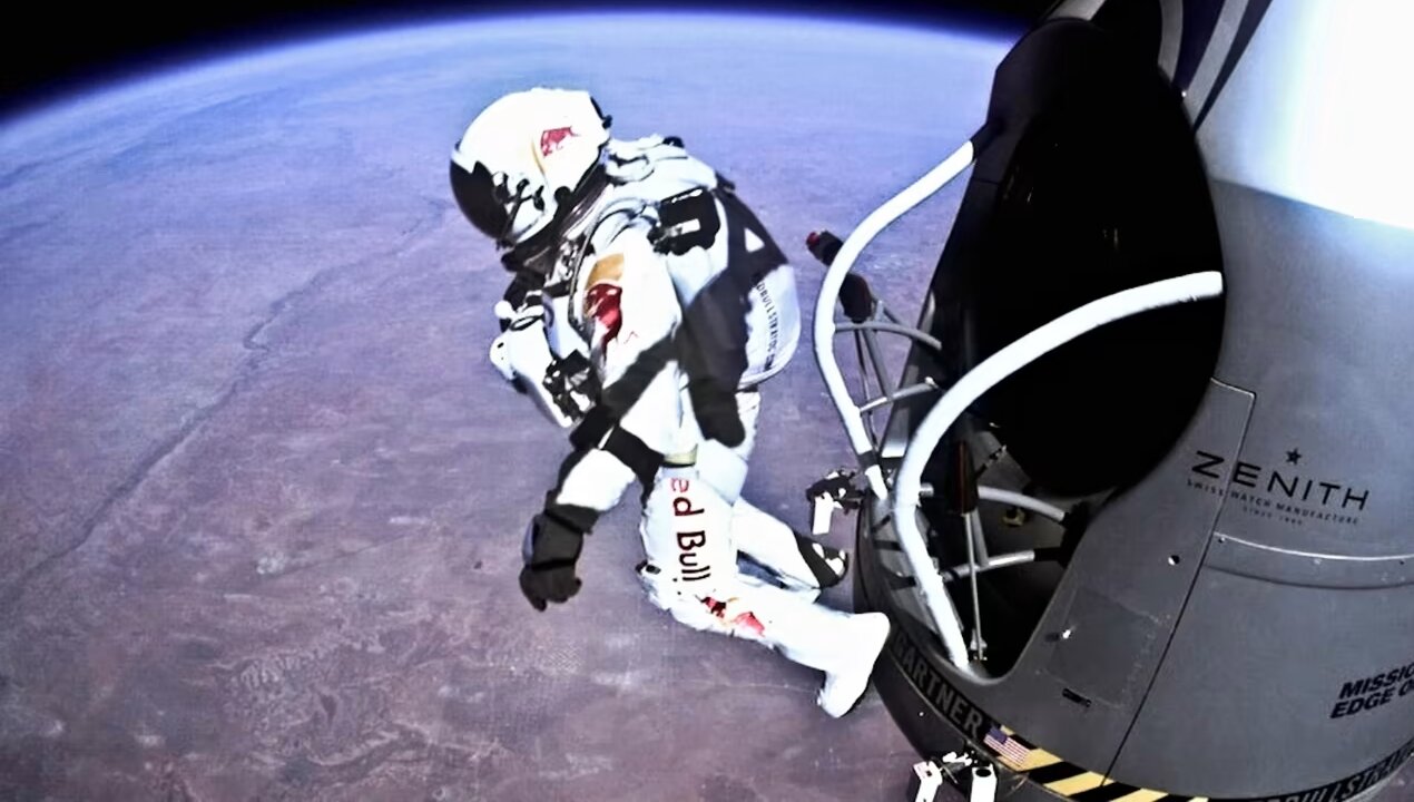 A Man Jumped From Space [World Record Supersonic Freefall]