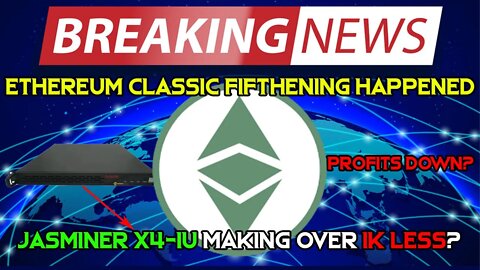 Ethereum Classic Fifthening HAPPENED | PROFITS DROPPED HOW MUCH?