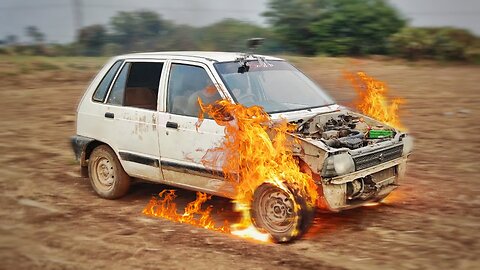 चलती कार में लगा दी आग - We Made Ghost Rider Car - 100% Real