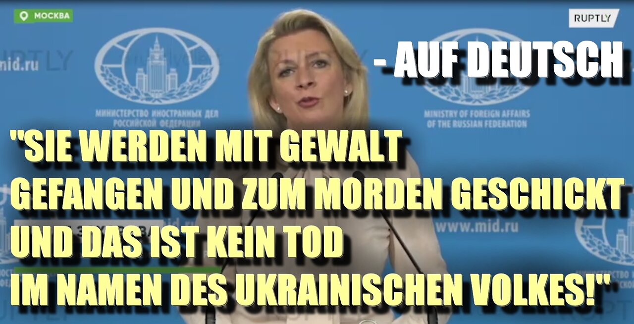 Sacharowa auf Deutsch über die zunehmenden Fluchtfälle der ukrainischen Soldaten