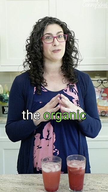 Bring home the organic fruits from the store...