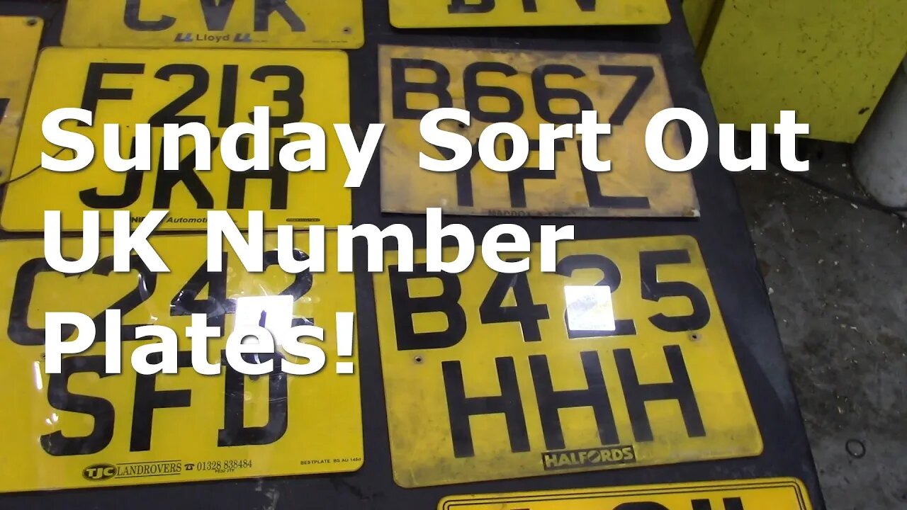 My UK number plate sort out! All from Land Rovers! See anything you like?