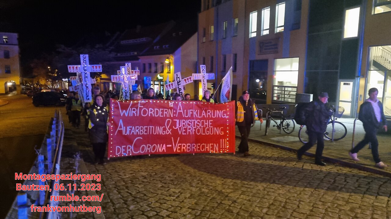 MONTAGSSPAZIERGANG - BAUTZEN, 06 11 2023, 144. MAHNWACHE 🕊