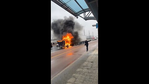 Truck Fire In Vaughan Ontario