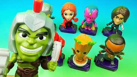 2020 MARVEL STUDIOS HEROES SET OF 9 McDONALDS HAPPY MEAL KIDS TOYS VIDEO REVIEW