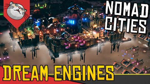 CADEIA de PRODUÇÃO com CIDADES VOADORAS- Dream Engines Nomad Cities[Conhecendo o Jogo Gameplay PTBR]