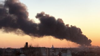 Russian Strikes Hit Ukrainian Capital And Outskirts Of Lviv