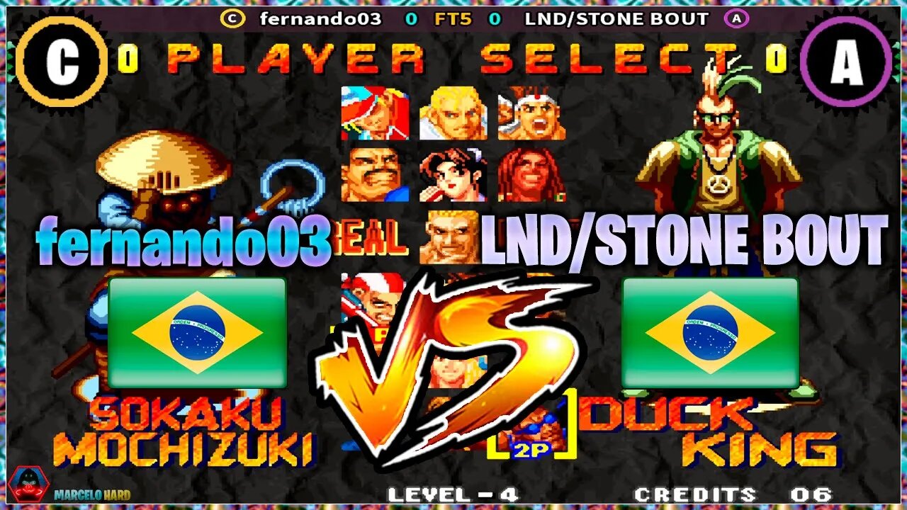 Real Bout Fatal Fury (fernando03 Vs. LND/STONE BOUT) [Brazil Vs. Brazil]