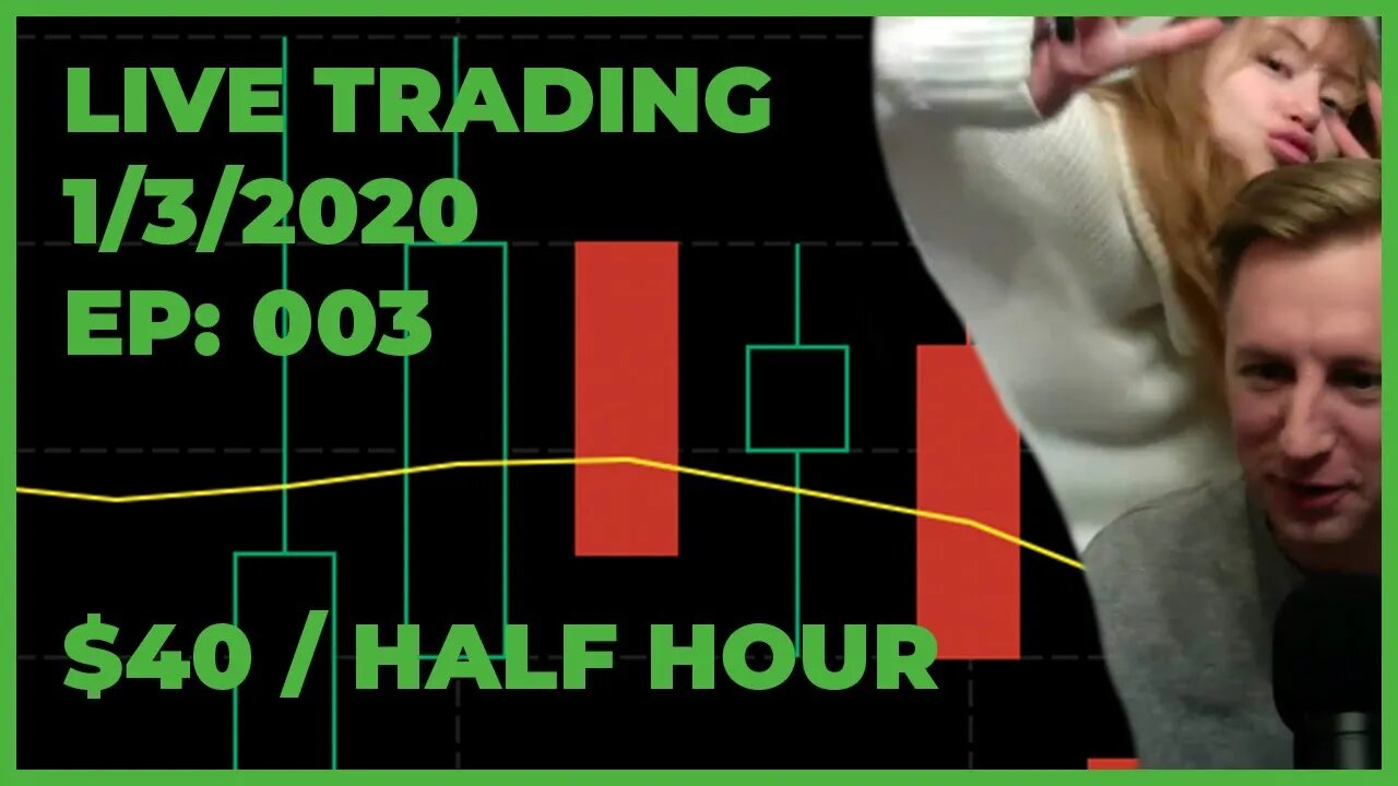 [LIVE] Day Trading | How I Made $40 in 30 Minutes (New Trader) | EP 003