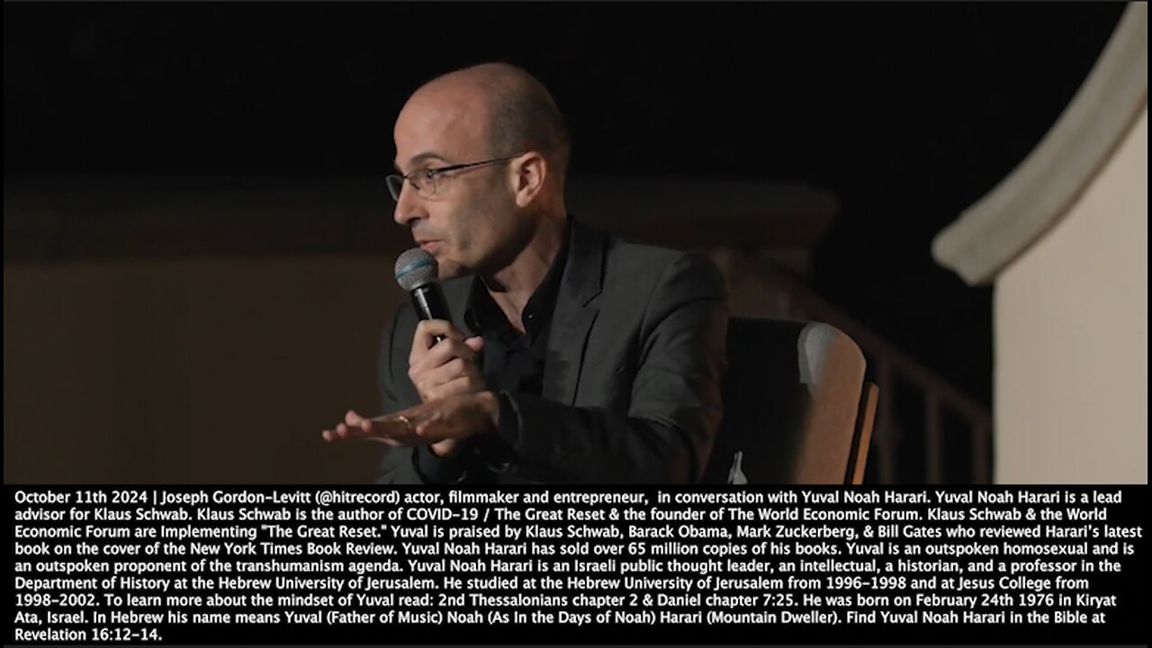 Yuval Noah Harari | "As Humans Become Attached to AIs & Develop Relationships There Will Be a Huge Pressures to Recognize Them As Persons. The Legal Path to That Destination In the U.S. Is Wide Open. " - 10/11/2024