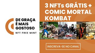 🚨URGENTE | 3 COLEÇÕES DE NFT GRÁTIS, CORRE LOGO E PEGUE O SEU, POIS NFT DO MORTAL KOMBAT.