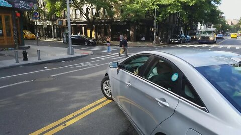 The experience of New York City bike lanes.